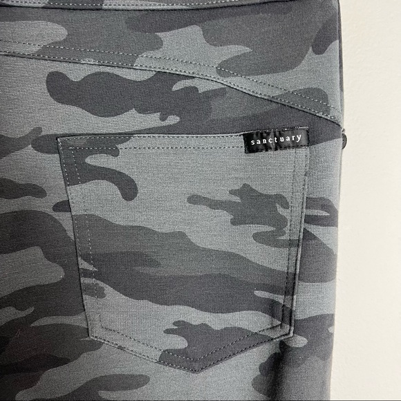 Sanctuary Gray Camo Slim Leg Pull On Pants Jeggings-Size Small - Picture 5 of 8